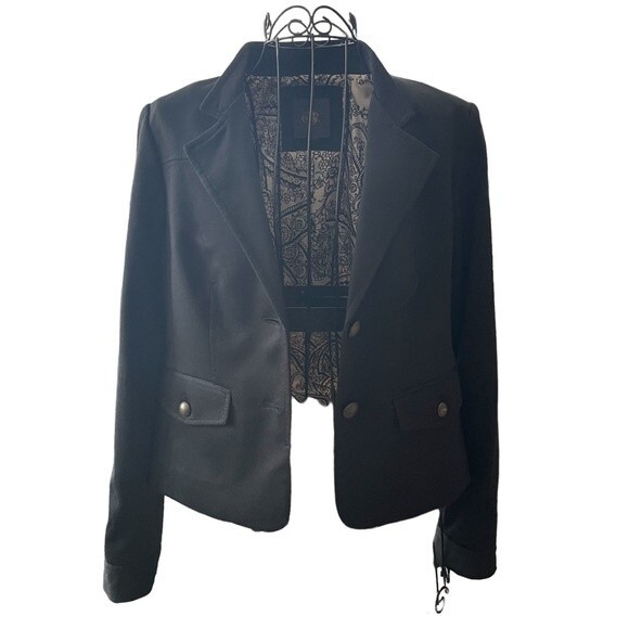 Outback Red Lined Black Blazer Jacket Women’s Size Medium - Picture 2 of 9